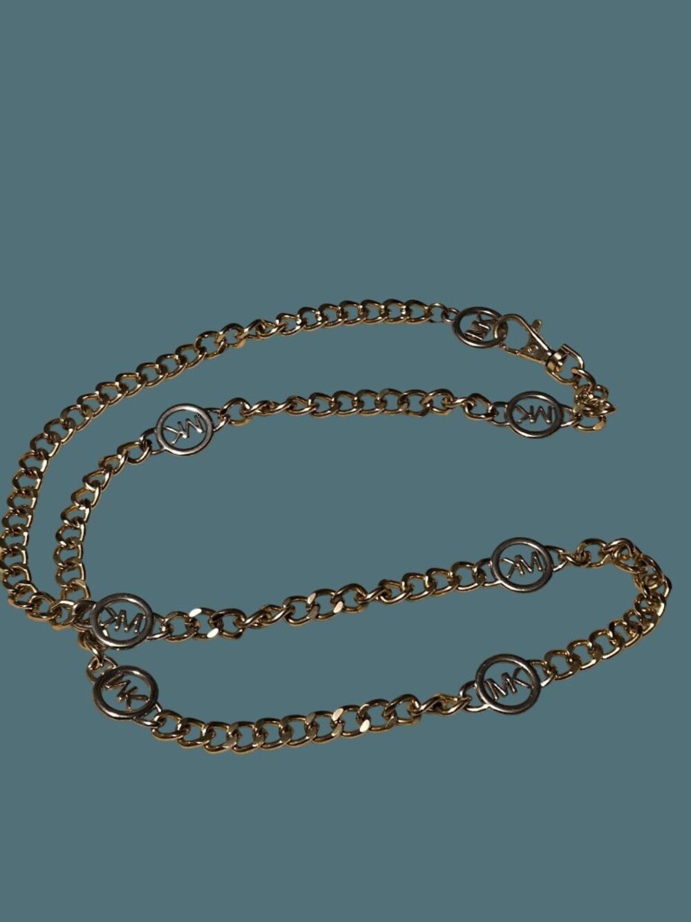 Michael Kors Gold & Silver Adjustable Chain Belt - Picture 2 of 8